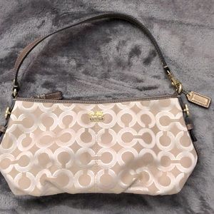 Beige and Gold Mini Handbag